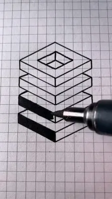 How to Draw an Optical Illusion Triangle the Easy Way #pixelvideo - YouTube