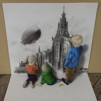 3D рисунки, как рисовать | Art Studio | Дзен