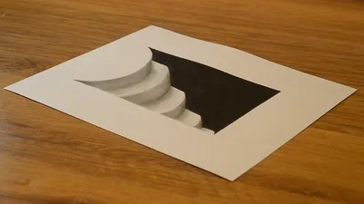 How to draw 3D illusion - YouTube