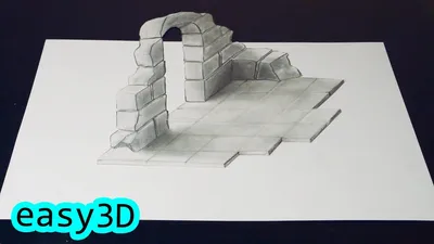 Невероятные 3D рисунки на двух листах бумаги