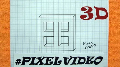 How to Draw a Hole with 3d Cubes #pixelvideo - YouTube