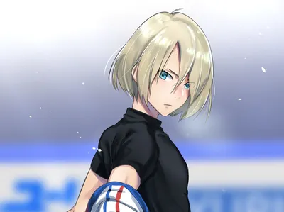 Обои на рабочий стол Фигурист Yuri Plisetsky из аниме Юрий на льду! / Yuri  on Ice!, обои для рабочего стола, скачать обои, обои бесплатно