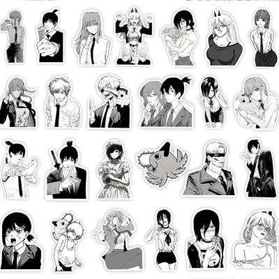 anime black and white stickers | Стикер-арт, Милые рисунки, Артбуки