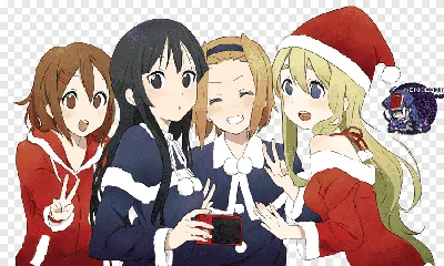 K-On!Аниме новогодняя манга, цветочек, манга, дружба png | PNGEgg