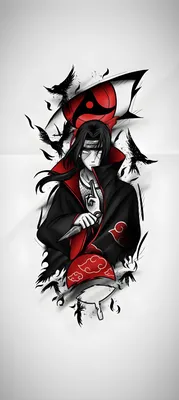 Обои на рабочий стол Uchiha Itachi / Учиха Итачи, персонаж из аниме Наруто  / Naruto, обои для рабочего стола, скачать обои, обои бесплатно