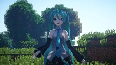 Download Minecraft Cute Anime Girl PFP Wallpaper | Wallpapers.com