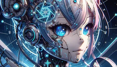 Cute android anime girl on Craiyon