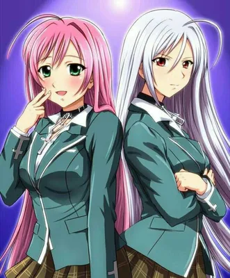 Скачать обои розарио + вампир, rosario + vampire разрешение 480x272 #19732