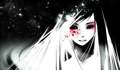 Wallpaper | Anime | photo | picture | blood, girl, face