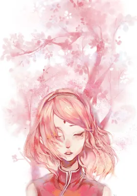 Beautiful anime girl like sakura flowers by zkreations on DeviantArt