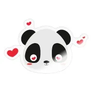 Cute tiny Anime panda stock illustration. Illustration of comic - 280618970