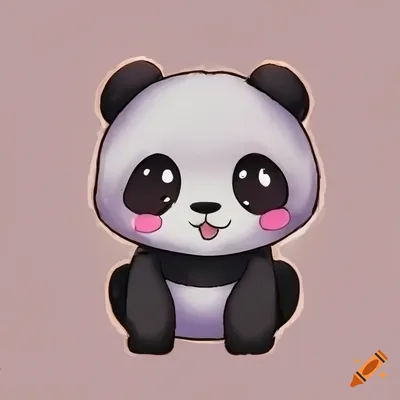 anime kawaii panda logo is absolutely adorable The panda's round face and  big eyes give it a cute and friendly look 20840930 Vector Art at Vecteezy