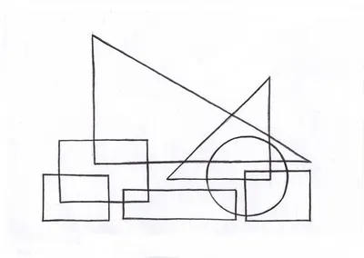 Композиция 15 | Композиция, Геометрические фигуры, Искусство с геометрией