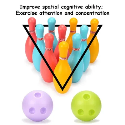 Набор игрушек для боулинга из ПВХ, смешные разноцветные шарики для боулинга,  для улицы и помещения, для детей | AliExpress