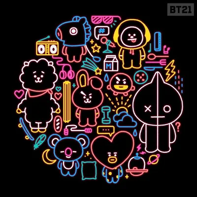 Веер БТС маскот Барашек (Эрджей) BTS BT21 купить в интернет магазине в  Москве с доставкой по РФ