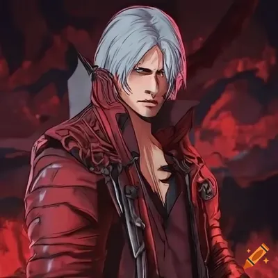 ᐉ Поп-Арт Аниме постер Let's Play Данте/Dante Natsukawa Devil may cry DMC  Pop-art 61х40 см