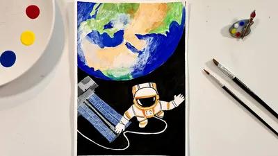 How to Draw a Cosmonaut - YouTube