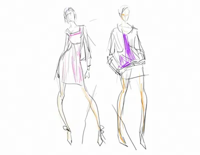 Эскизы одежды | Fashion design portfolio, Illustration fashion design,  Fashion design