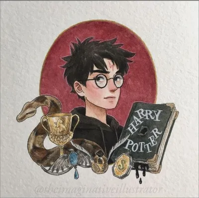 Немного о Гарри Поттере - Арты Персонажей Часть 1 | Harry potter drawings, Harry  potter painting, Harry potter artwork