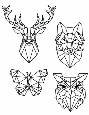 Geometric Animals. | Geometric animals, Geometric drawing, Geometric art