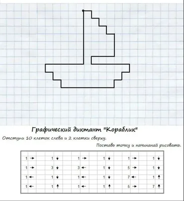 Графические диктанты по клеточкам для детей. Блог Лого-Эксперт