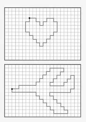 Графический диктант. Рисунок по клеточкам | БебиКлад | Математика, Класс,  Для детей