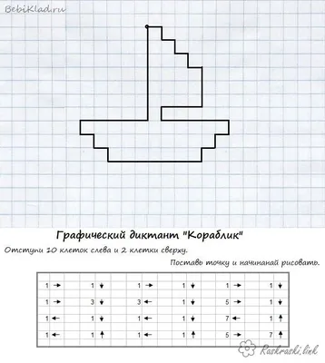 Графические диктанты для 1 класса