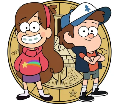 Диппер и Мэйбл Пайнс: Гравити Фолз (Gravity Falls) бейсболка (цвет:  зеленый) | Все футболки интернет магазин футболок. Дизайнерские футболки,  футболки The Mountain, Yakuza, Liquid Blue