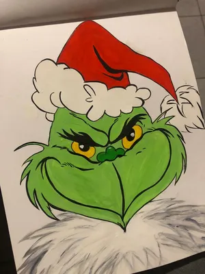 Grinch | Милые рисунки, Легкие рисунки, Эскизы открыток