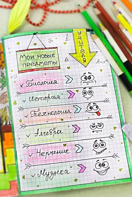 Идеи для ЛД. Школьная страничка Смотрите, как просто оформить личный  дневник в клеточку осенними уютными идея… | Шаблоны открыток, Планировщики,  Личные планировщики