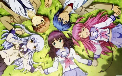 Аниме картинка Angel Beats!. . Аниме обои Ангельские ритмы! | Аниме, Обои,  Манга