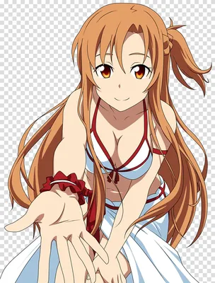 Orange haired girl anime character, Asuna Kirito Sword Art Online 1:  Aincrad Female, asuna transparent background PNG clipart | HiClipart