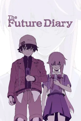 Скачать обои арт, девушка, аниме, mirai nikki, бантики разрешение 640x960  #160394