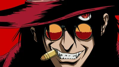 Download wallpaper Anime, Hellsing, vampire, Alucard, crazy., section other  in resolution 1920x1080