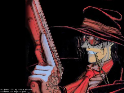 Anime Hellsing Home Decor Wall Scroll Poster Fabric Painting Alucard/Seras  Victoria/Ruins 22 x 16 Inches-39 : Amazon.ca: Home