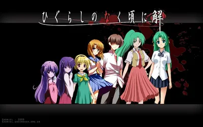 Скачать обои аниме, Когда плачут цикады, Higurashi no Naku Koro ni Kira,  настроение, девочка, раздел аниме в разрешении 1920x1080