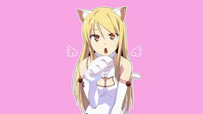 Обои на рабочий стол Mashiro Shiina / Маширо Шина из аниме Sakurasou no Pet  na Kanojo / Кошечка из Сакурасо, by kyuubi3000, обои для рабочего стола,  скачать обои, обои бесплатно