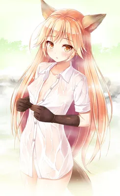 Kitsune (Anime) (Kitsunemimi, кицуне, кицунэ) :: Animal Ears (Anime)  (Kemonomimidae, Девушки с ушками, Anime Ears) :: лисы :: Anime Artist (Аниме  арт, Аниме-арт) :: DAV-19 :: Anime (Аниме) / картинки, гифки, прикольные