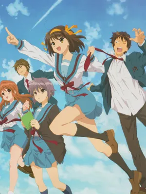 Фотография The Melancholy of Haruhi Suzumiya Аниме девушка 1920x1200