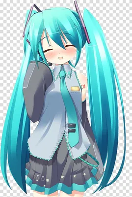 Cute hatsune miku anime style on Craiyon