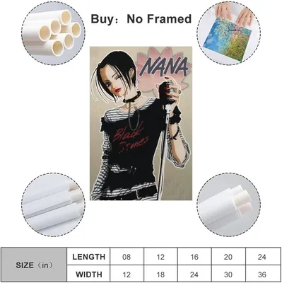 Anime Nana Osaki Nana Canvas Art Poster and Wall Art Picture Print Modern  Family Bedroom Decor Posters 12x12inch(30x30cm) Y : Amazon.ca: Home