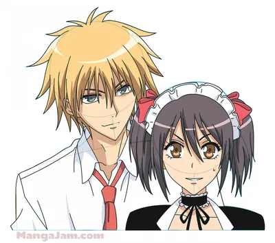 Президент студсовета - горничная! Kaichou wa Maid-sama! art обои усуи  такуми мисаки аюдзава takumi usui misaki ayuza… | Староста-горничная,  Горничная, Милые рисунки