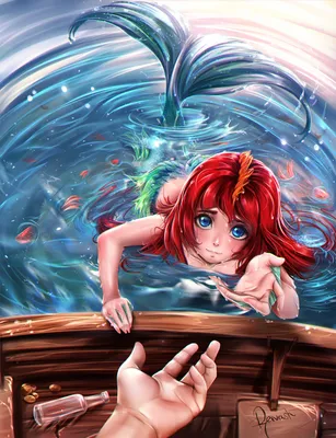 Сказка о верности или откуда появились русалки | Anime mermaid, Mermaid  art, Mermaid drawings