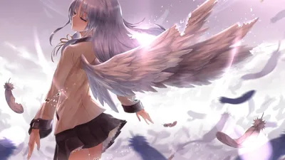 обои : аниме, Аниме девушки, Крылья, Ангел, Angel Beats, Тачибана Канаде,  Мифология, крыло, Скриншот, Обои для рабочего стола компьютера, вымышленный  персонаж 1920x1080 - ShiftySigma - 244304 - красивые картинки - WallHere