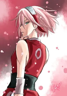 Обои на рабочий стол Сакура Харуно / Sakura Haruno из аниме Наруто /  Naruto, обои для рабочего стола, скачать обои, обои бесплатно