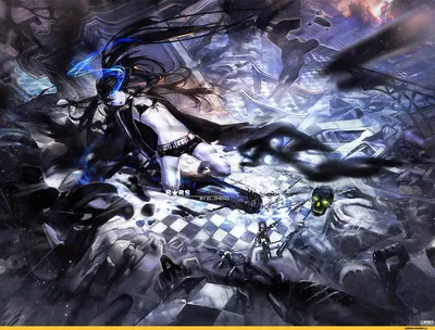 Аниме футболка Стрелок с Черной скалы / Black Rock Shooter BRS Pain -  купить недорого