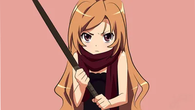 Обои на рабочий стол Рюдзи и Тайга из аниме ТораДора! / ToraDora! зимним  вечером под зонтом, обои для рабочего стола, скачать обои, обои бесплатно