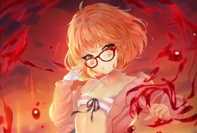 Обои на рабочий стол Мирай Курияма / Mirai Kuriyama из аниме Kyoukai no  Kanata / За гранью, by Hitokiri Nguyen, обои для рабочего стола, скачать  обои, обои бесплатно