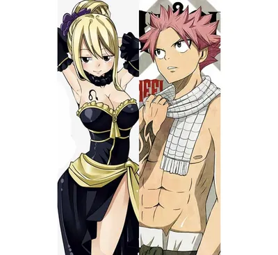 Фото Нацу Драгнил / Natsu Dragneel и Люси Хартфилия / Lucy Heartfilia из  аниме Сказка о Хвосте феи / Fairy Tail, целуются под водой, by LeonS-7