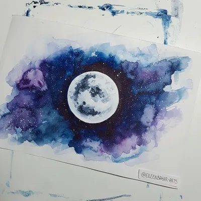 COSMOS | Watercolor and salt👌 - YouTube